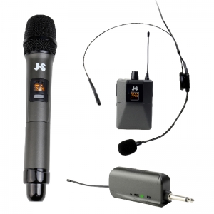 JS淇譽電子 MAH015 MAH-015 UHF無線手持+腰掛式麥克風