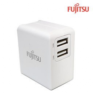 FUJITSU富士通2埠3.4A電源供應器(摺疊插座) US-04